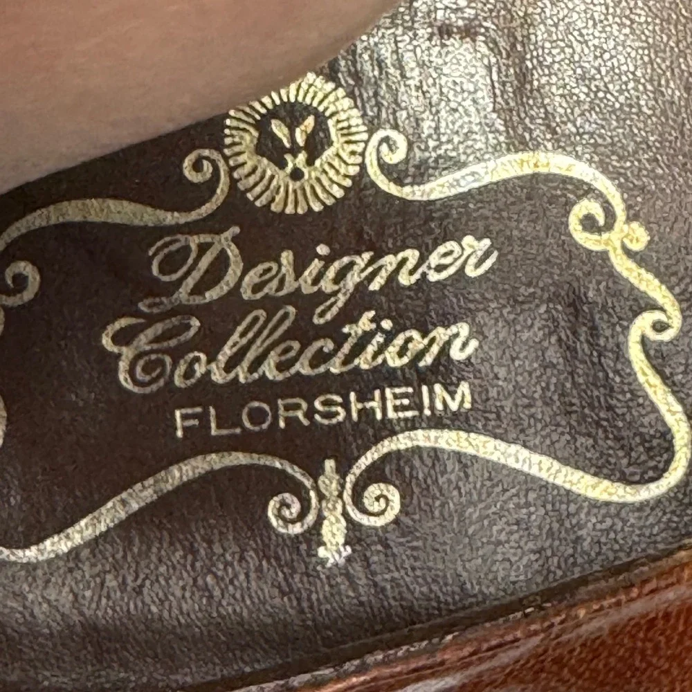Florsheim Designer Collection Mens Brown Leather Wingtip Tassel Loafer 9 E 33233